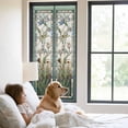 thumbnail image 2 of Vintage Floral Window Privacy Film, Retro Abstract Art Summer Flowers Watercolor Static Cling UV Sun Blocking Heat Control Window Tint, Non-Adhesive One Way Windows Privacy Cover 23.6''x59'', 2 of 7
