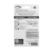 FrogTape reMOVEables Medium Clear Wire Hooks, 6 Hooks and 8 Adhesive Strips