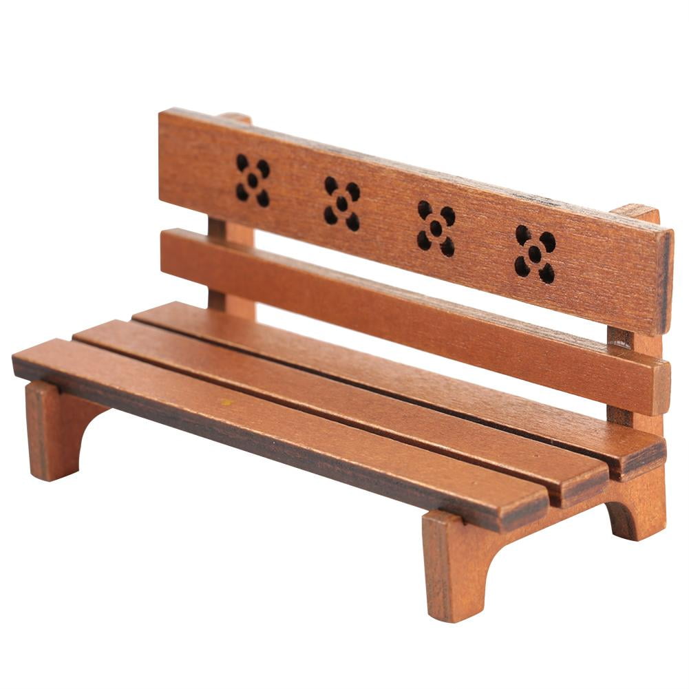 miniature wooden bench