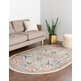 thumbnail image 3 of Rugs.com Lola Collection Rug – 5' x 8' Oval Oval Ivory Medium Rug Perfect For Living Rooms, Large Dining Rooms, Open Floorplans, 3 of 9