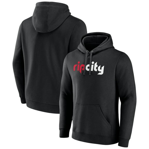 Men's Black Portland Trail Blazers Alternate Logo Pullover Hoodie