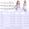 Jurebecia Girls Blue Ice Crystal Princess Dress up Costume 3-Piece Set ...