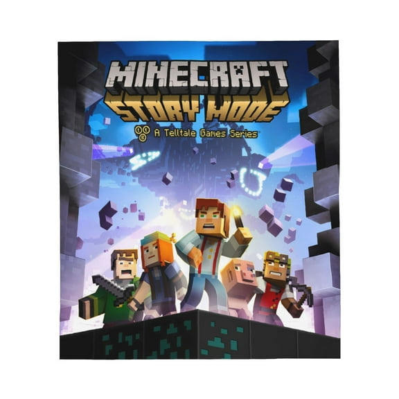 Minecraft Blanket Cartoon Blanket Flannel Blanket Game Blanket Soft Throw Blanket Gift School Living Room Car 50"*40"