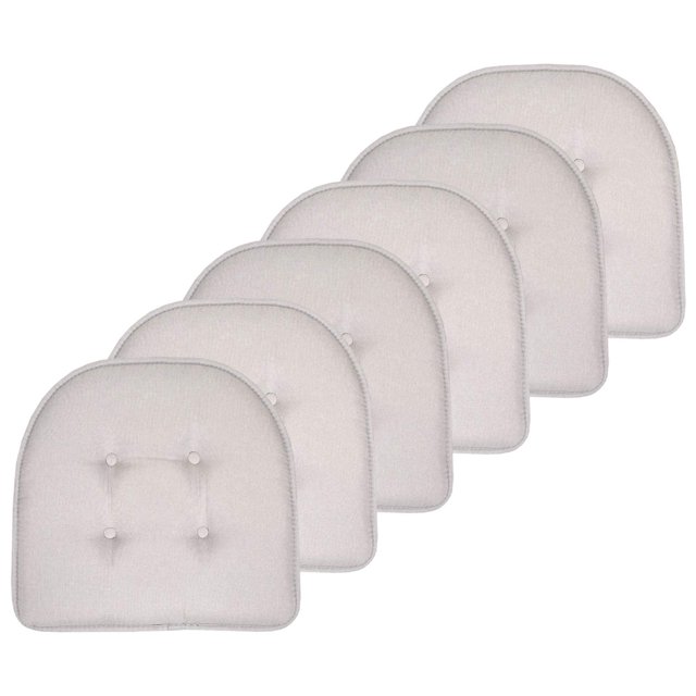 Cojín para silla Sweet Home Collection, espuma viscoelástica, paquete de 6