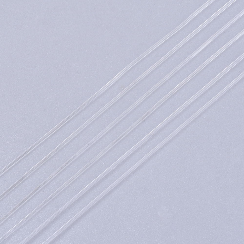 25 roll Round Elastic Thread Stretchy Bracelet String Clear 0.5mm 131.23 yards(120m)/roll