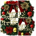 thumbnail image 6 of Merry Christmas Wreath with LED Lights & Bowknot, 6 of 6