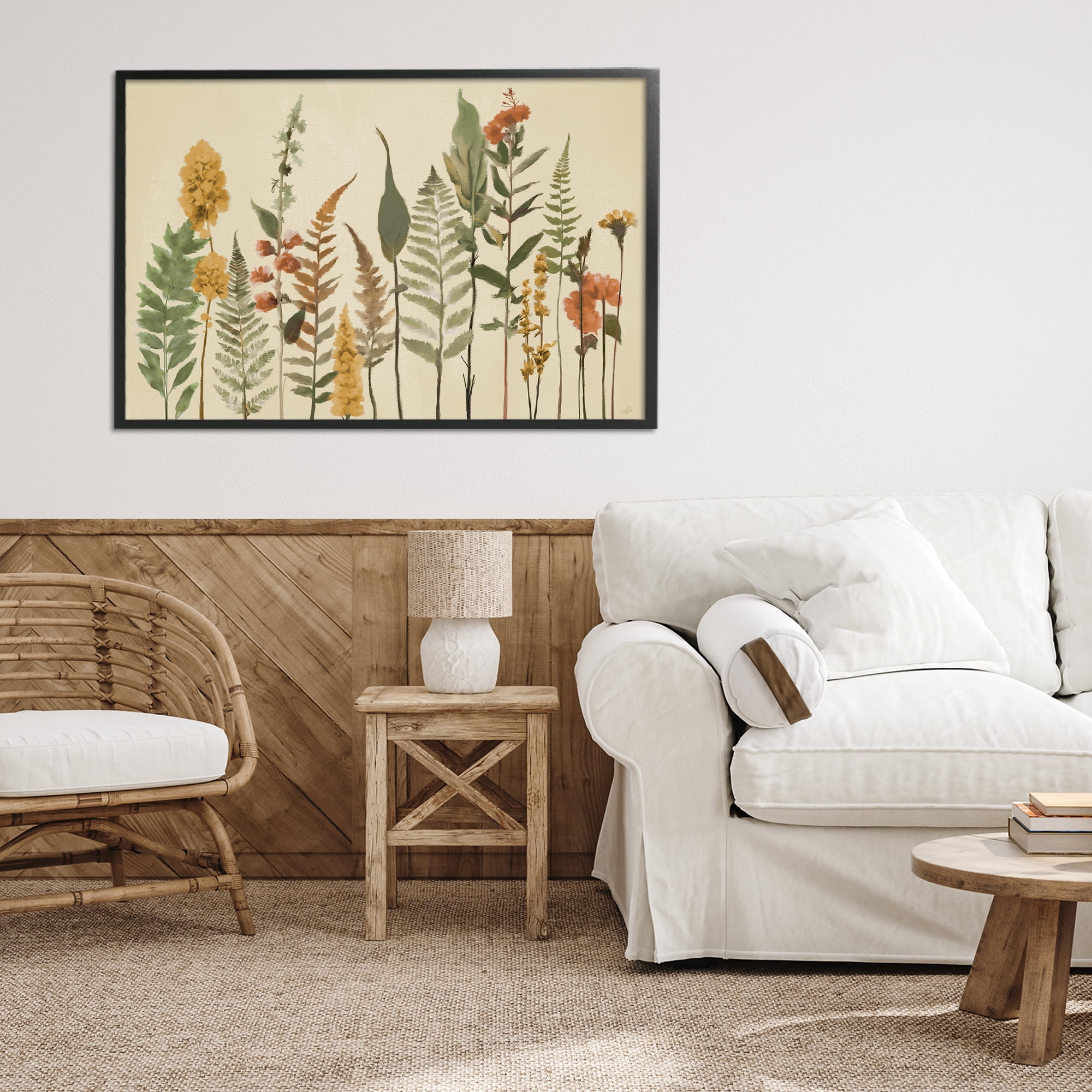 Stupell Industries Fall Toned Botanics Black Framed Giclee Art, design by Elizabeth Medley