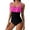 A-Hot Pink217, variant on XIAONU oversize Women's Ruched Front Swimwear Slim Fit Sleeveless V Neck One Piece Swimsuit Stretchy Tummy Control Beach Swimsuits