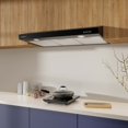 thumbnail image 4 of CIARRA Black Range Hood 30 inch Under Cabinet with Ductless Ducted Convertible Slim Kitchen Hood CAB90575, 4 of 8