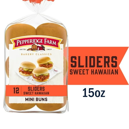 Pepperidge Farm Sweet Hawaiian Slider Buns, 12-Pack Bag