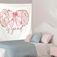 thumbnail image 4 of Preppy Pink Western Tapestry, Cowgirl Room Decor, All Y'all Are Welcome Western Girly Aesthetic Tapestries Wall Blanket for Girls Bedroom Dorm Apartment Decor, 4 of 5