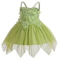 thumbnail image 4 of Vestido de hada para niñas, disfraz de Campanilla, disfraz de elfo para niñas pequeñas, ropa de princesa, ropa de Halloween, Navidad, fiesta de cumpleaños, trajes para niños, 4 of 5