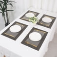 thumbnail image 7 of Unique Bargains Set of 8 Table Placemats Washable Wipeable Table Mat Dark Gray 18x12Inch, 7 of 7