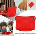 thumbnail image 3 of Kids Proof Case for Apple 10.2-Inch iPad 9th/8th/7th Generation 2021 2020 2019 - Shockproof EVA Plastic Hard Case with Sturdy Stand /Handle, Portable Lihtweight Cute Football Kid-Friendly Cover (Red), 3 of 5