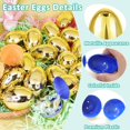 thumbnail image 3 of Huevos de Pascua Amenon, 24 unidades, 8 cm, de plástico dorado, rellenables, 3 of 9
