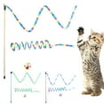 thumbnail image 4 of Jouets de Chat Interactif Coloré: 3PCS Chaton Printemps Jouet Chat Teaser Baguette Boule Jouet, 4 of 6