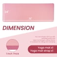 thumbnail image 3 of Fitvids 1/2-Inch Thick High Density Exercise Yoga Mat with Carrying Strap, Pale Pink, 3 of 6