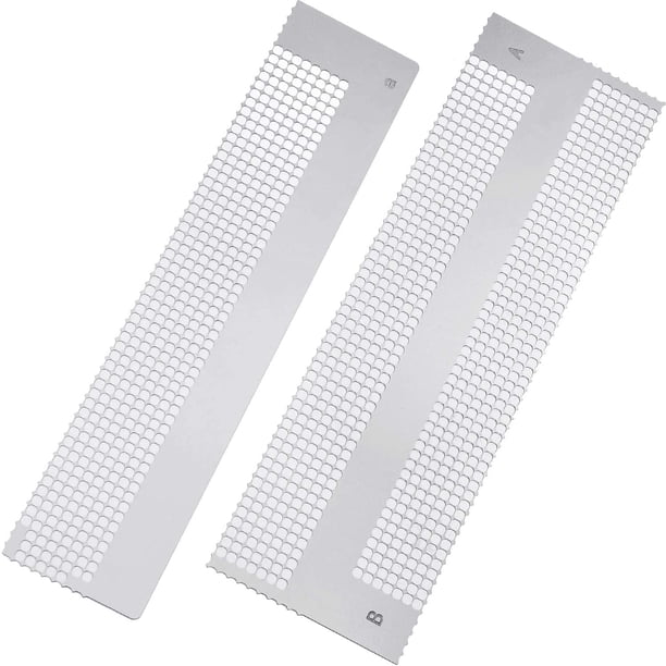 Diamond Core Ruler 2 Pieces Diamond Painting Tool Stainless Steel Ruler Diamond Drawing ...