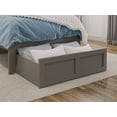 thumbnail image 2 of AFI Under Bed Foot Drawer Storage Drawer for Platform Beds, Twin, Grey, 2 of 8