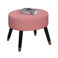 thumbnail image 2 of Allora Tabouret Pouf Mi-Siècle en Rose, 2 of 3