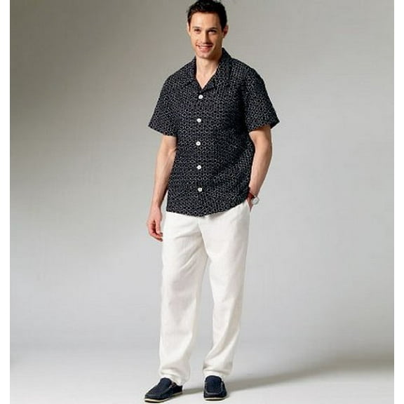 McCall Pattern Company M6972 Men's/Boys' Shirt, Shorts and Pants, Size ADT "SML-MED-LRG-XLG"