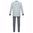 thumbnail image 2 of Jizyo Kids Boys Girls Long Johns Thermal Underwear Set Long Sleeve Rabbit Printed Crewneck T-Shirt and Elastic Waist Pants Gray 18-24 Months, 2 of 7