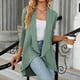 thumbnail image 1 of Cárdigan Ligero Cárdigan ligero para mujer Estilo informal Cárdigan de verano Traje de vacaciones irregular Cgtredaw L Verde para Mujer, 1 of 1