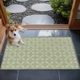 thumbnail image 4 of 2x3 Door Mat Rug, Sage Green Non-Skid Rubber Backing Large Rectangle Rugs - Living Room Bedroom Home Office, Geometric Flower Leaf Diamond Plaid Retro Indoor Floor Mat Carpets Washable Rug, 4 of 9