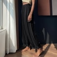 thumbnail image 4 of Ankishi Womens Balloon Pants High Waist Ruffle Summer Casual Baggy Pants Elastic Waist Lantern Trousers for Travel, 4 of 9
