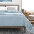 thumbnail image 2 of Soft All-Season Microfleece Bed Blanket – Lightweight Cozy Throw – King Size – Blue, 2 of 8