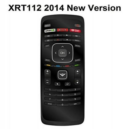 Delete Amazon App New XRT112 iHeart Remote fit for VIZIO 2014 2015 Smart LCD LED TV with Amazon Netlix iHeart Radio App Key ()