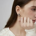 thumbnail image 6 of Midir&Etain Black Cat Earrings 925 Sterling Silver Dangle Drop Cute Animal Cat Stud Earrings Cat Jewelry Mothers Day Christmas Gifts for Women Cats Lover, 6 of 7