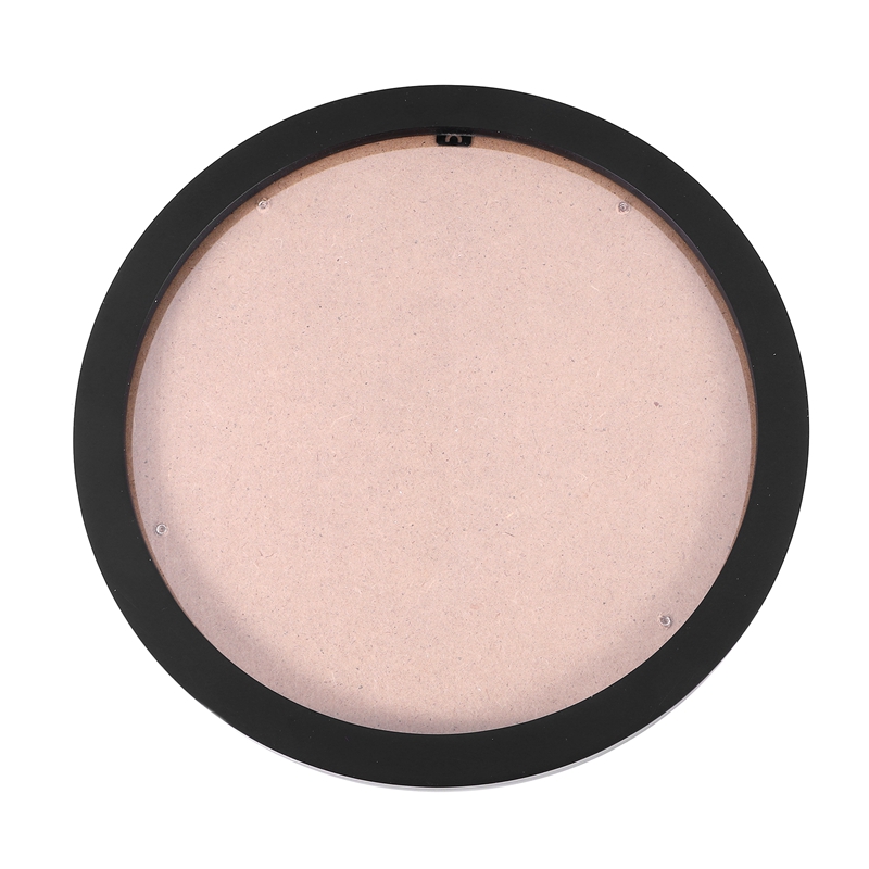 10Inch Round Wooden Picture Frames DIY Wall Hanging(Black)