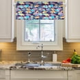 thumbnail image 3 of Floral Pattern1 Curtain Valance for Kitchen Windows/Bathroom/Living Room/Bedroom Blackout, Rod Pocket Valance Small Window Treatment, 54" W x 18" L Home Decor, 3 of 6