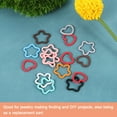 thumbnail image 5 of Uxcell Open Jump Rings 16mm Colorful Heart Connectors 50Pack Set of Multi Color, 5 of 5