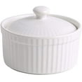 thumbnail image 1 of SAYDY 4 Oz Ramekin Bowls with Lids, for Creme Brulee Souffle, Porcelain Ramekins for Baking, Classic Style Ramekins Bowls,White, 1 of 7