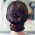 thumbnail image 3 of Peine de pelo largo para mujer, peine de hierro para moño Updo, peine para dientes, 6 uds., 3 of 4