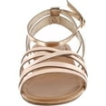thumbnail image 3 of Breckelles Indio-21 Women Leatherette Open Toe Strappy Slingback Wrap Sandal, 3 of 3