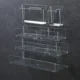thumbnail image 4 of Caja de almacenamiento de Control remoto para aire acondicionado de TV, acrílico transparente, mueble de baño montado en la pared, estante para espejo, mesita de noche, 4 of 5