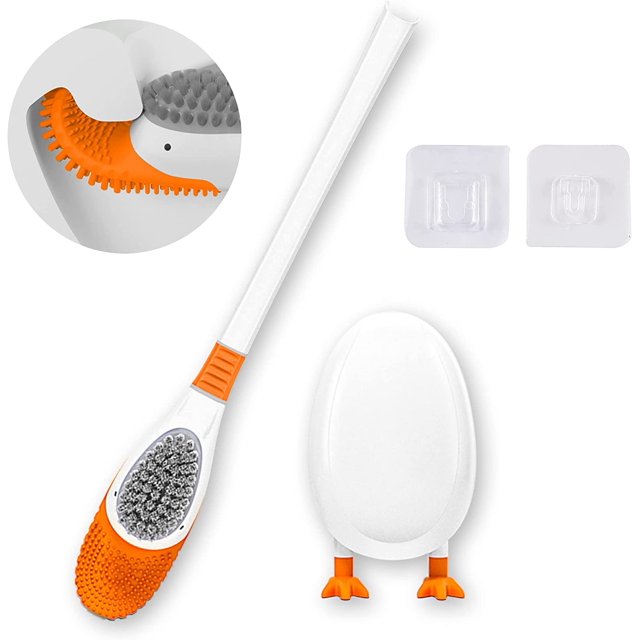 Escobilla de baño de silicona, escobilla de baño, escobilla de baño de pared, con 2 en 1 M