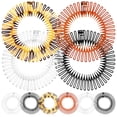 thumbnail image 1 of 10pcs Full Circular Stretch Comb Flexible Plastic Circle Comb Stretch Hair Comb Headband Holder for Women Random Color, 1 of 9