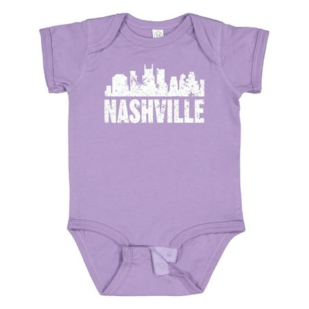 

Inktastic Nashville Skyline Grunge Gift Baby Boy or Baby Girl Bodysuit