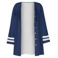 thumbnail image 4 of Vedolay Women's Knit Cardigan Sweater Button Down Long Sleeve Shirts Women's Fashion Casual Shirt Navy,M, 4 of 4