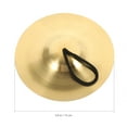 thumbnail image 4 of MasteelfCA 1 pair of Professional Copper Finger Cymbals Percussion Cymbals Dancing Props, 4 of 7