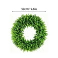 thumbnail image 3 of 19.6 Inch Boxwood Wreath for Front Door, Artificial All Season Spring Wreath for Outdoor & Indoor Use, UV Resistant Farmhouse Decor for Porch, Wall, Wedding, and St. Patrick's Day, 3 of 6