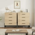 thumbnail image 2 of Bingirl Commode pour Chambre avec Miroir et Rangement, Coiffeuse à 4 Tiroirs Polyvalente / Armoire de Rangement Style Ferme pour Chambre, Entrée, Salon, 2 of 6