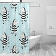 thumbnail image 2 of GZHJMY Zebra Shower Curtain Waterproof Fabric Bath Curtain with Hooks for Bathtub Bathroom Decor, 60 x 72 Inch, 2 of 6