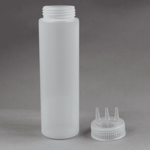 3 Botellas Dispensadoras 3 Boquillas Aderezos 24 Oz 710 Ml Vencort