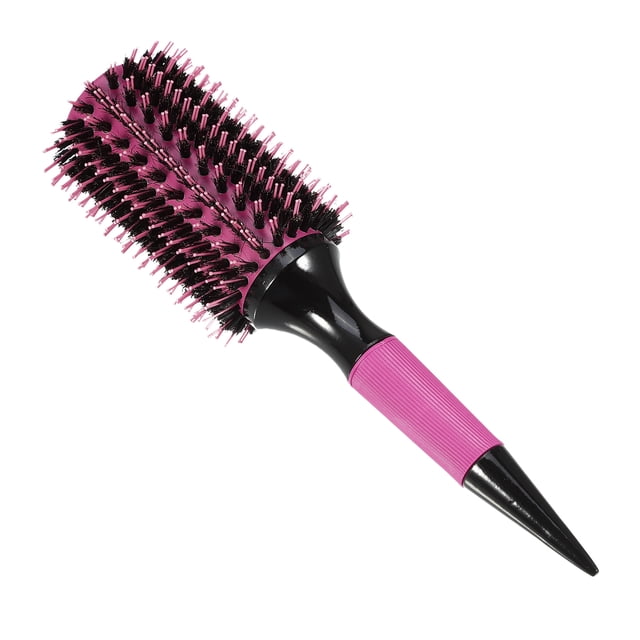 Cepillo de pelo redondo Unique Bargains Cepillos de pelo para mujeres con pines de nylon color rosa 10.04"x2.76"