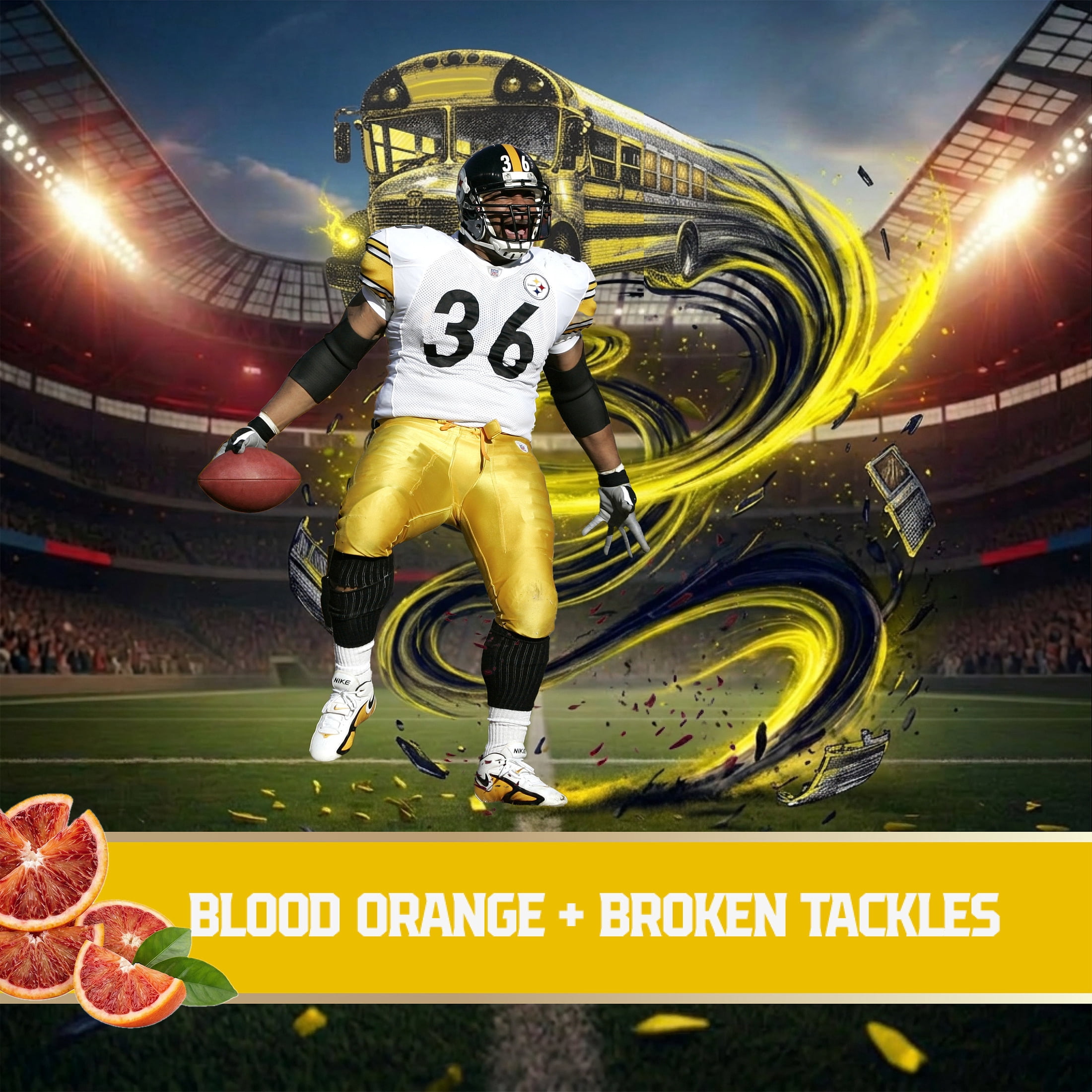 Old Spice Deodorant for Men, Antiperspirant, NFL Collection, Jerome Bettis, Scent of Blood Orange + Broken Tackles, 2.6 oz